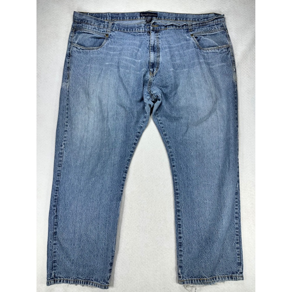Karl Kani Vintage Acid Wash Baggy Jeans 90s Hip Hop Blue 54 x 34